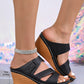 Kaelix - Leather Wedge Sandals Comfort