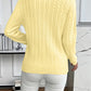 Cable-Knit Round Neck Sweater
