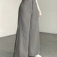 High-Waisted Wide-Leg Trousers