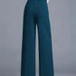 High-Waisted Wide-Leg Trousers
