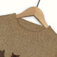 Cat-Print Knit Pullover