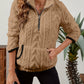 Half-Zip Textured Pullover