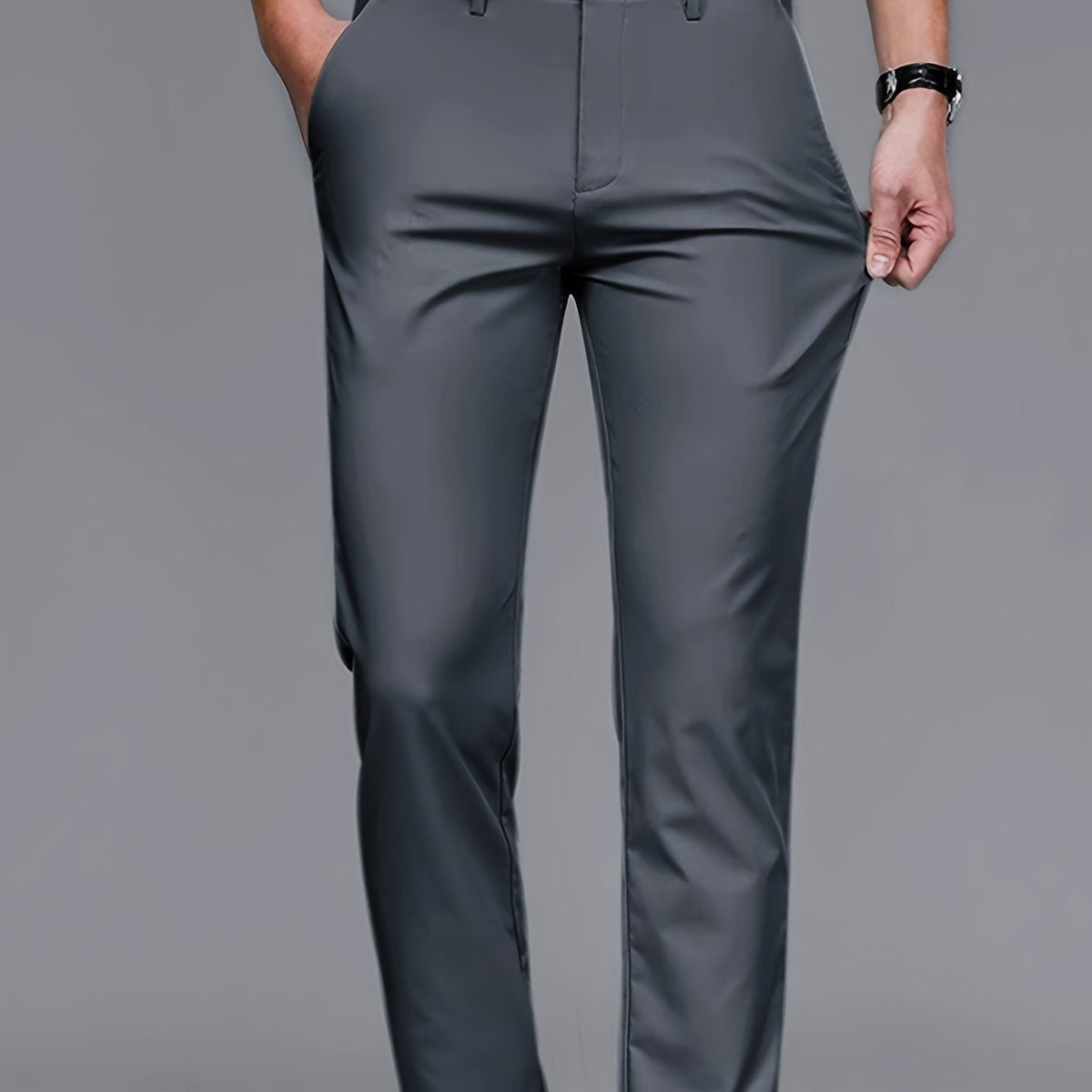 Tailored Straight-Leg Pants