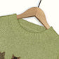 Cat-Print Knit Pullover