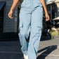 High-Waisted Wide-Leg Cargo Pants