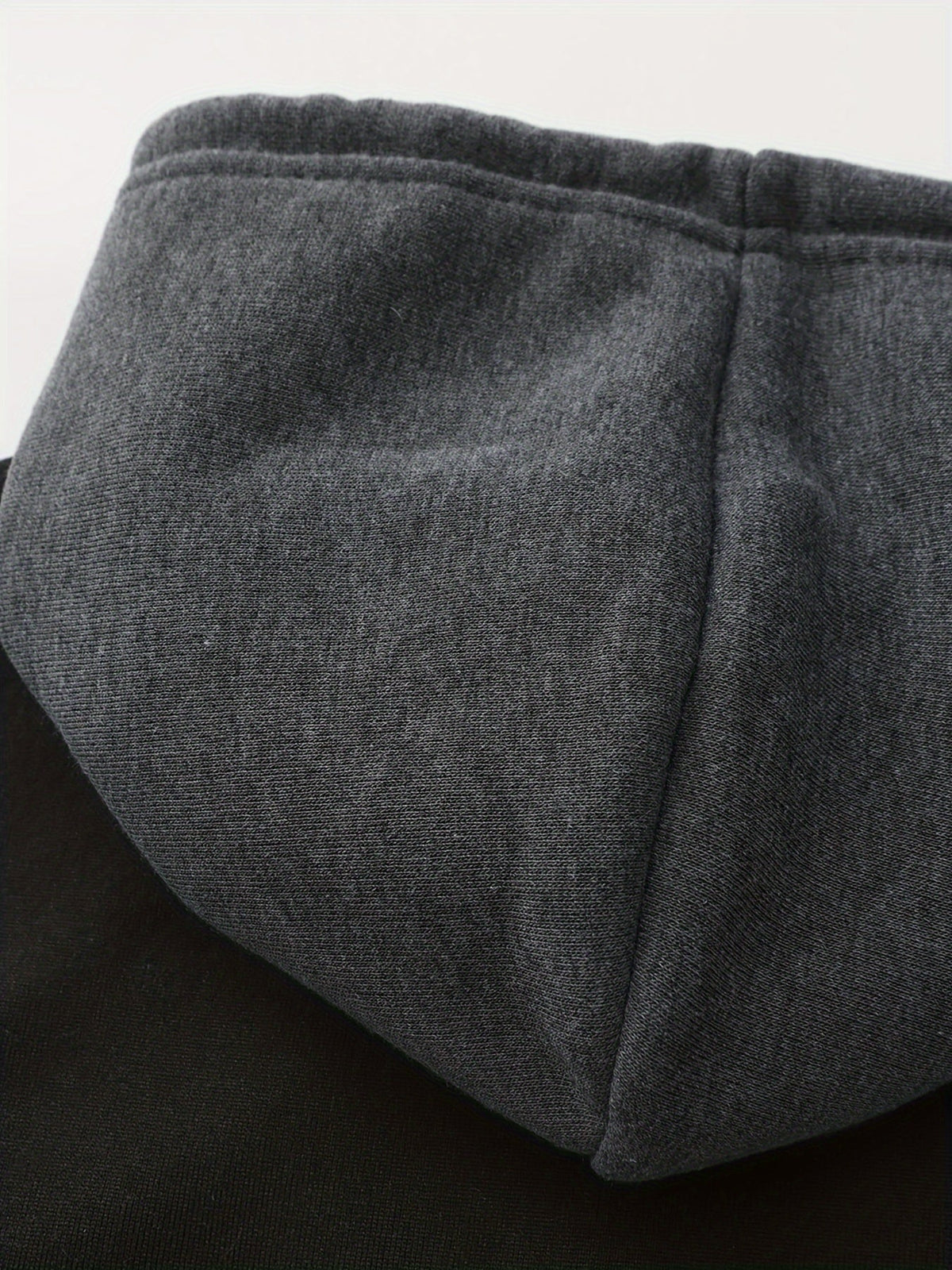 Color Block Zip-Up Hoodie