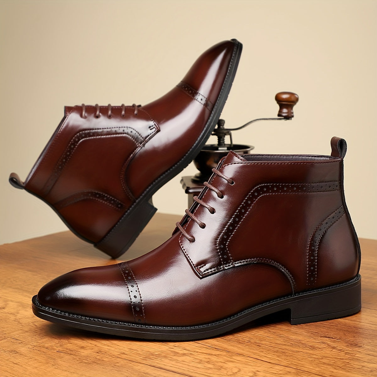 Cap-Toe Ankle Boots