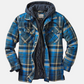 Rugged Hooded Plaid Jacket