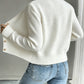 Cable-Knit Button-Front Cardigan
