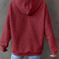 Textured Waffle Knit Hoodie