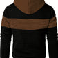 Textured Color-Block Hoodie