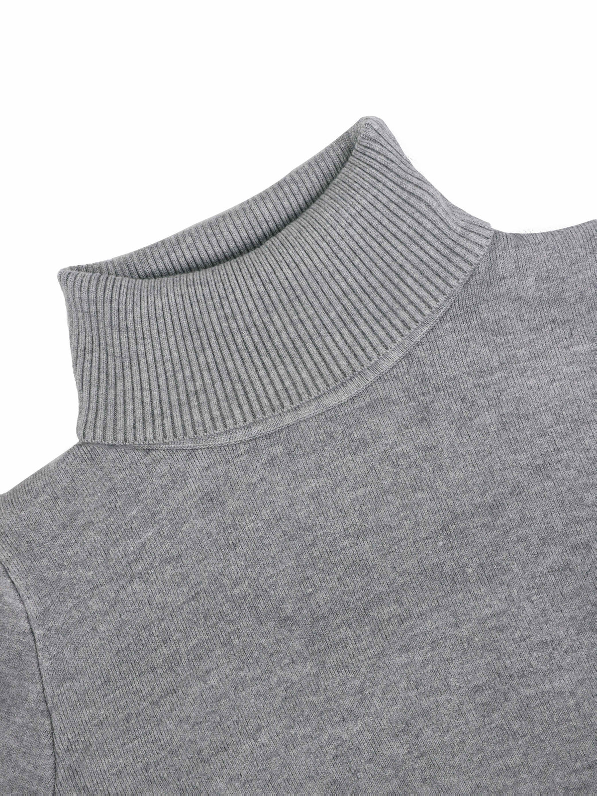 High-Neck Lined Sweater