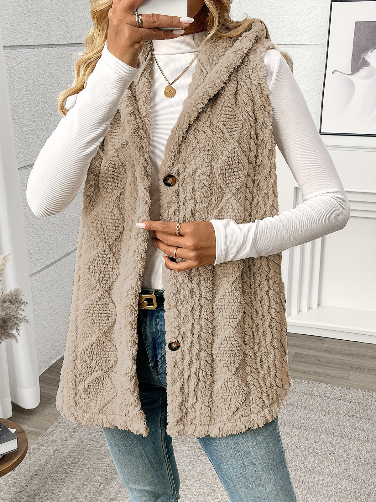Hooded Sleeveless Vest