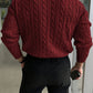 Cable Knit Crew Neck Sweater