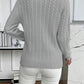 Cable-Knit Round Neck Sweater