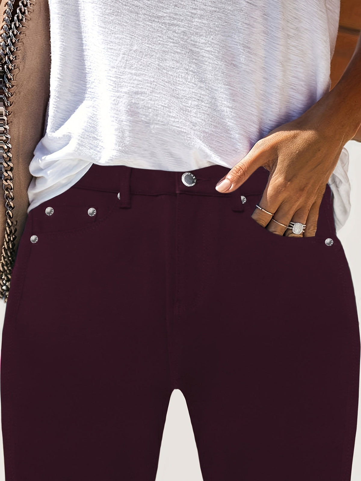 High-Waisted Skinny Jeans