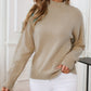 Mock Neck Relaxed Fit Sweater