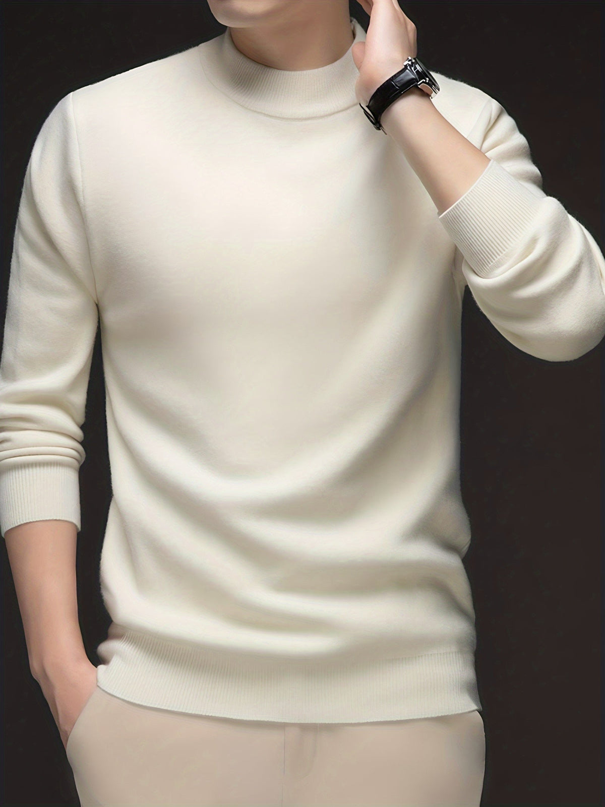 Refined High-Neck Sweater