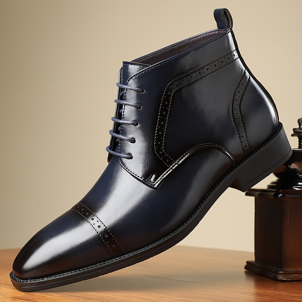 Cap-Toe Ankle Boots