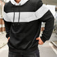 Textured Color-Block Hoodie