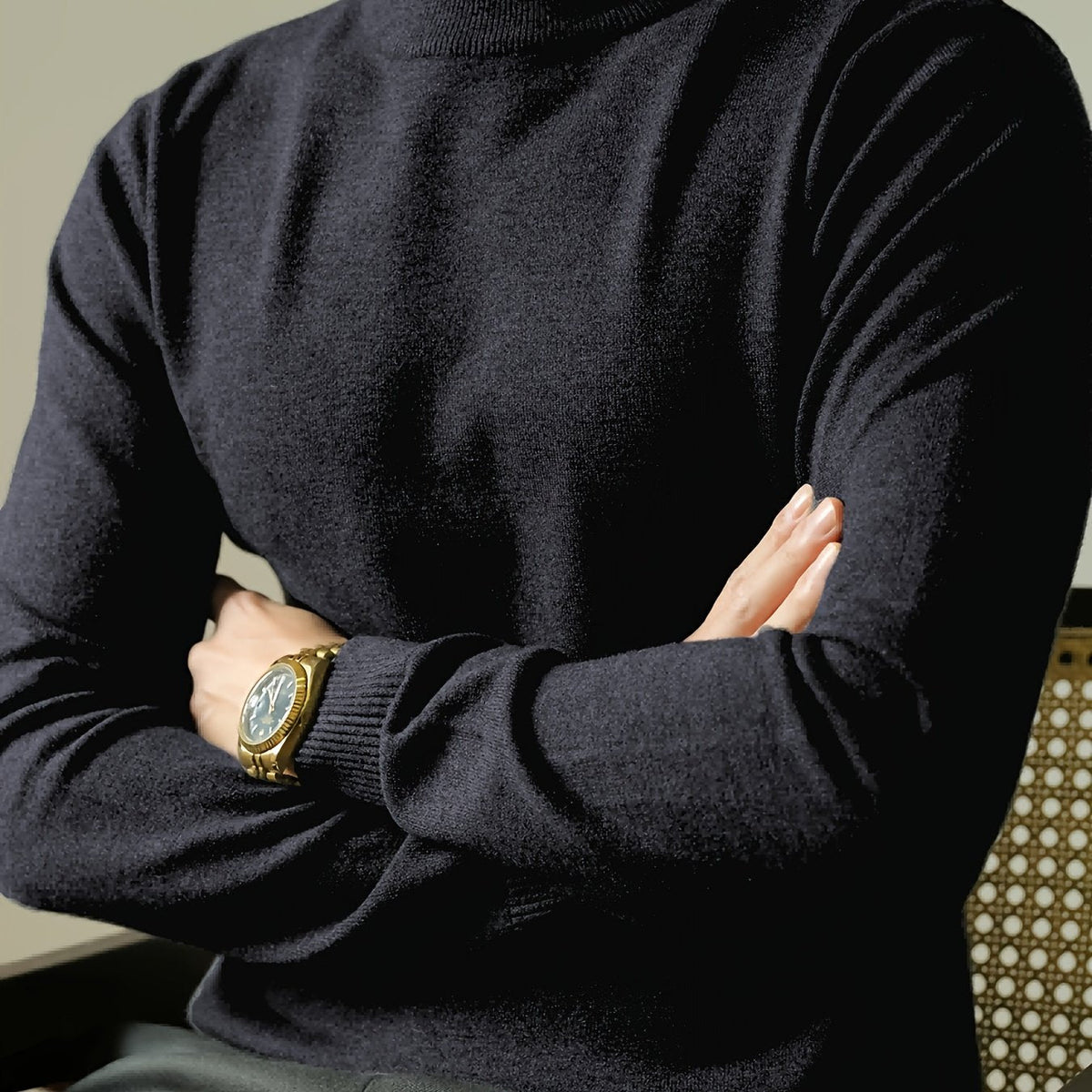 Refined High-Neck Sweater