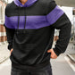 Textured Color-Block Hoodie