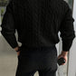 Cable Knit Crew Neck Sweater