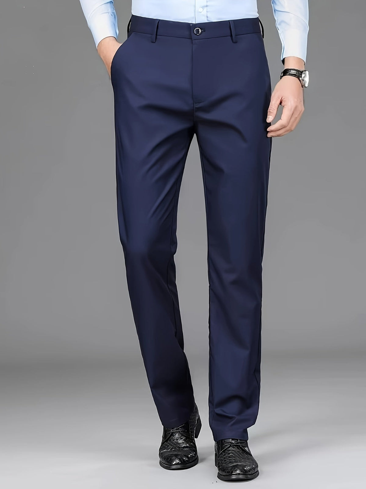 Tailored Straight-Leg Pants