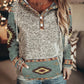 Western-Inspired Hooded Sweatshirt