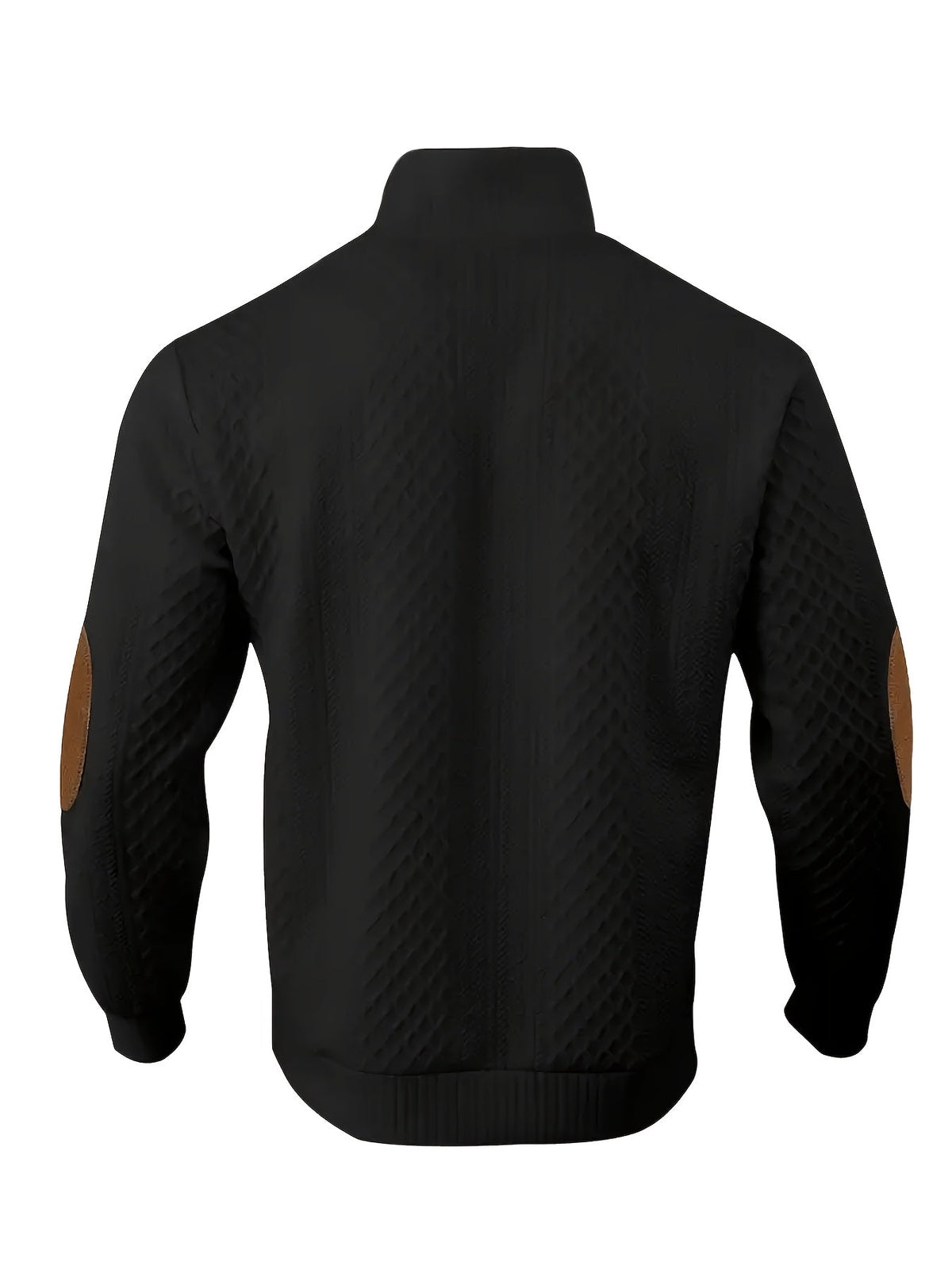 Stand Collar Button Henley Sweater