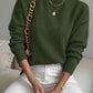 Mock Neck Relaxed Fit Sweater