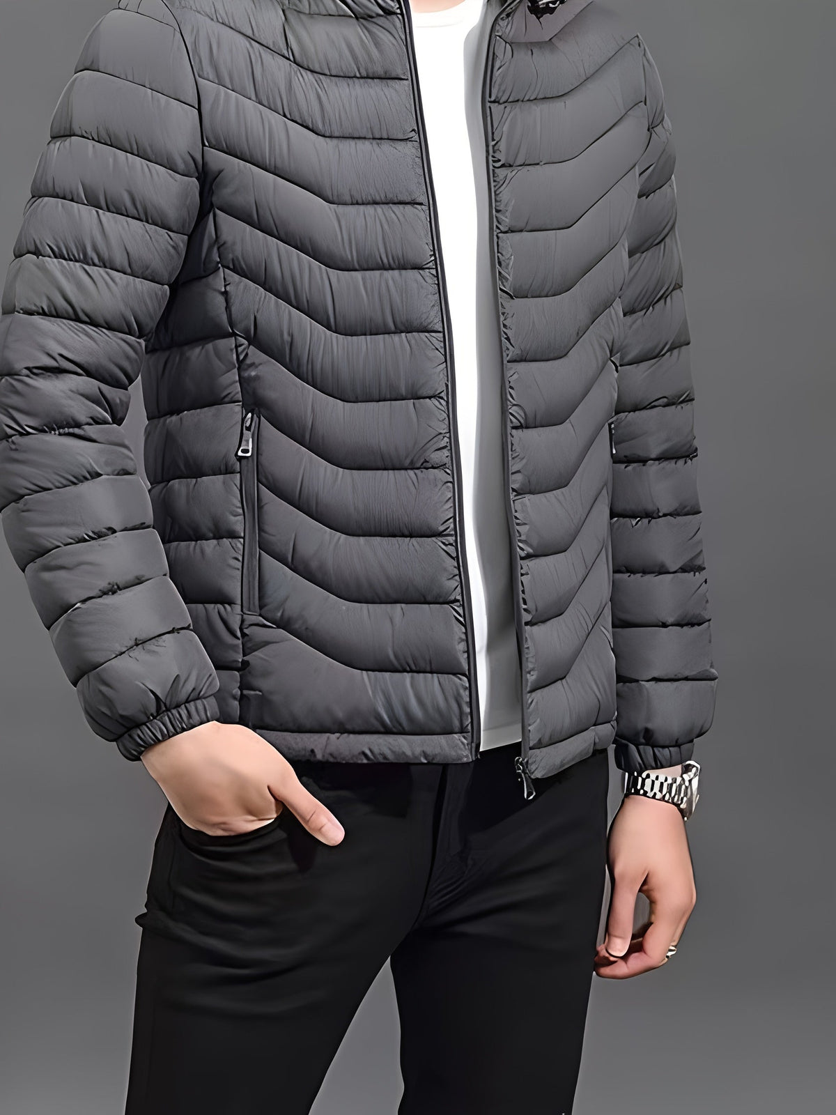 Hooded Quilted Puffer Jacket