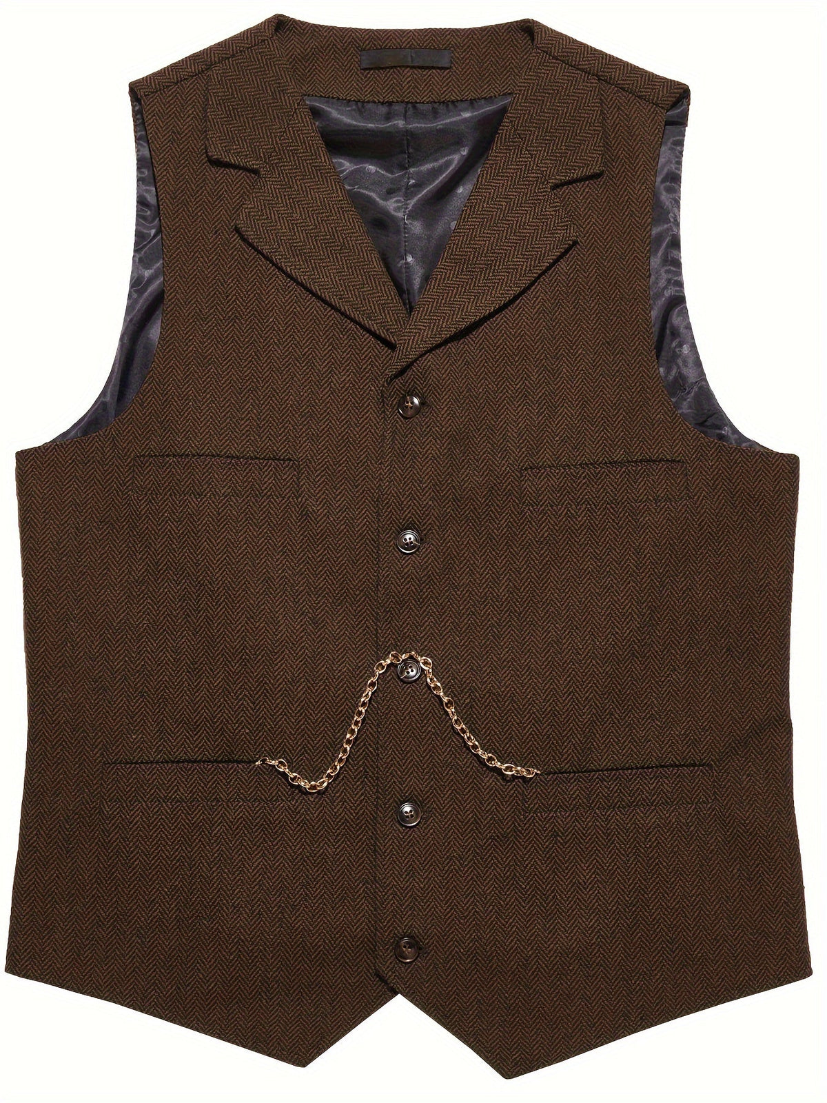 Herringbone Tailored Waistcoat