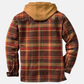 Rugged Hooded Plaid Jacket