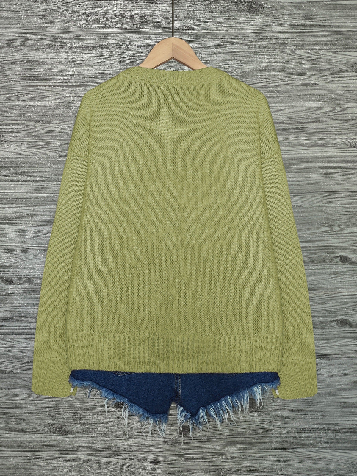Cat-Print Knit Pullover