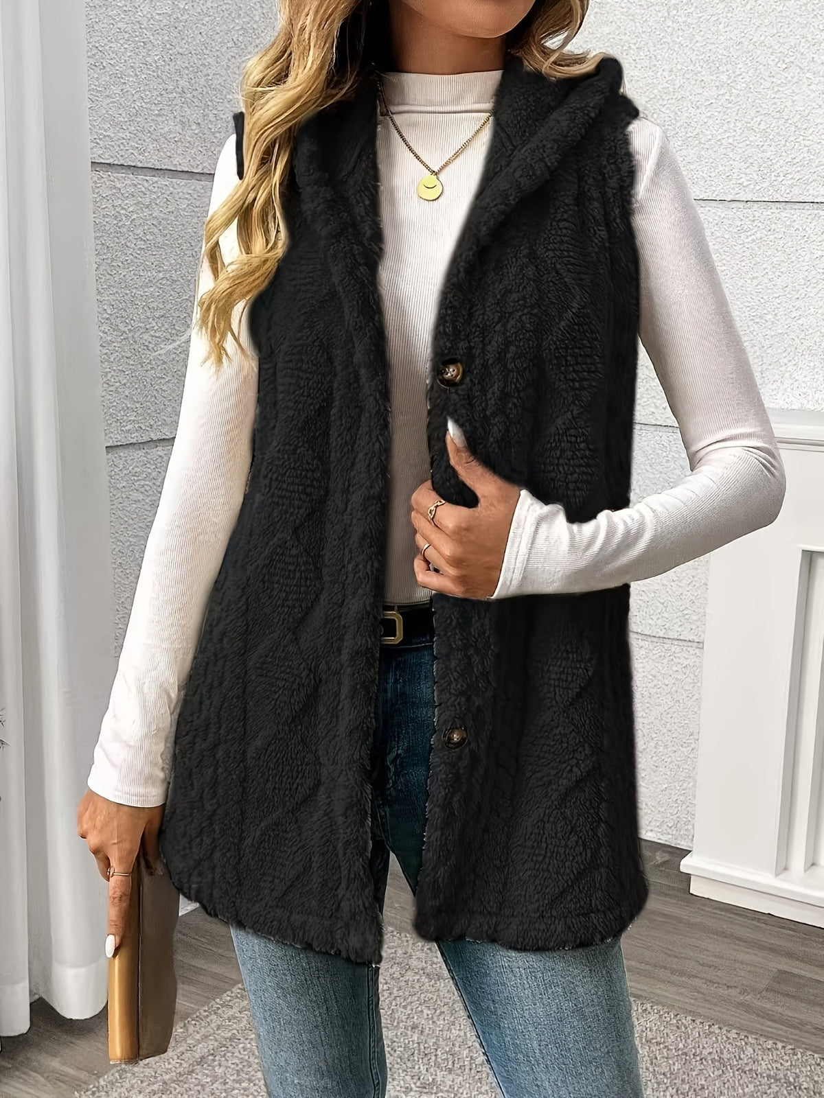 Hooded Sleeveless Vest