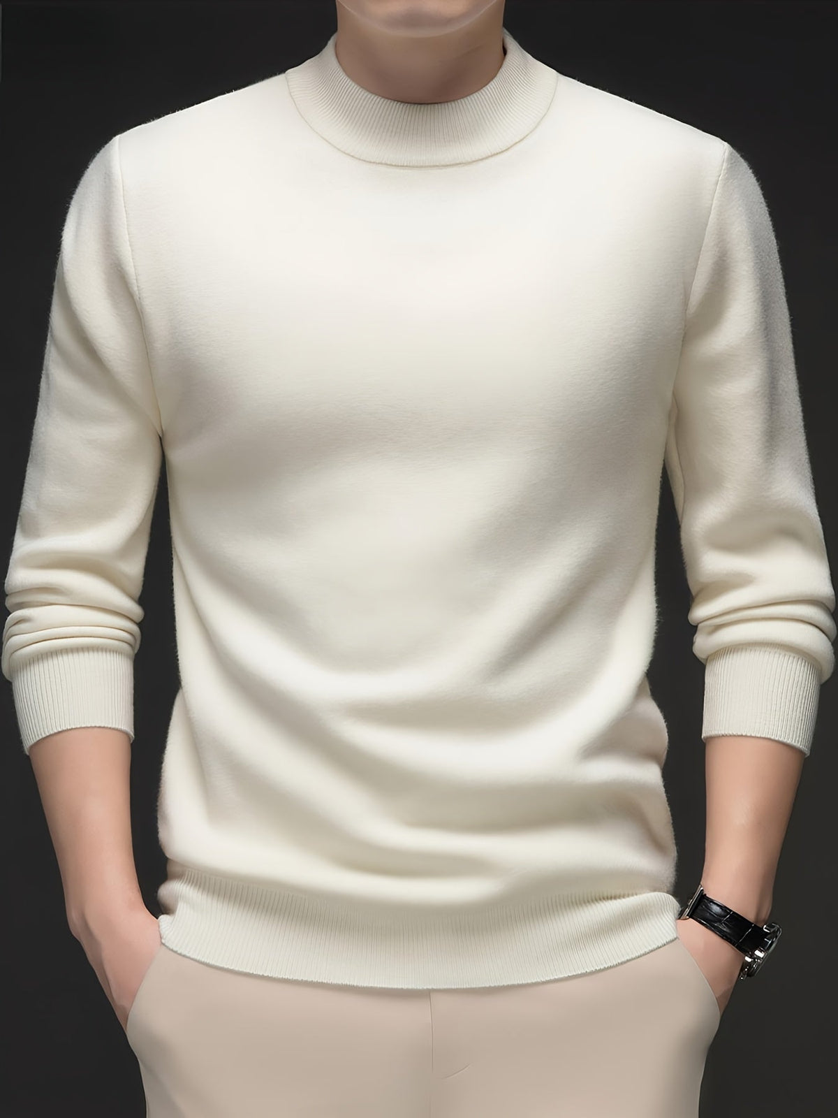 Refined High-Neck Sweater