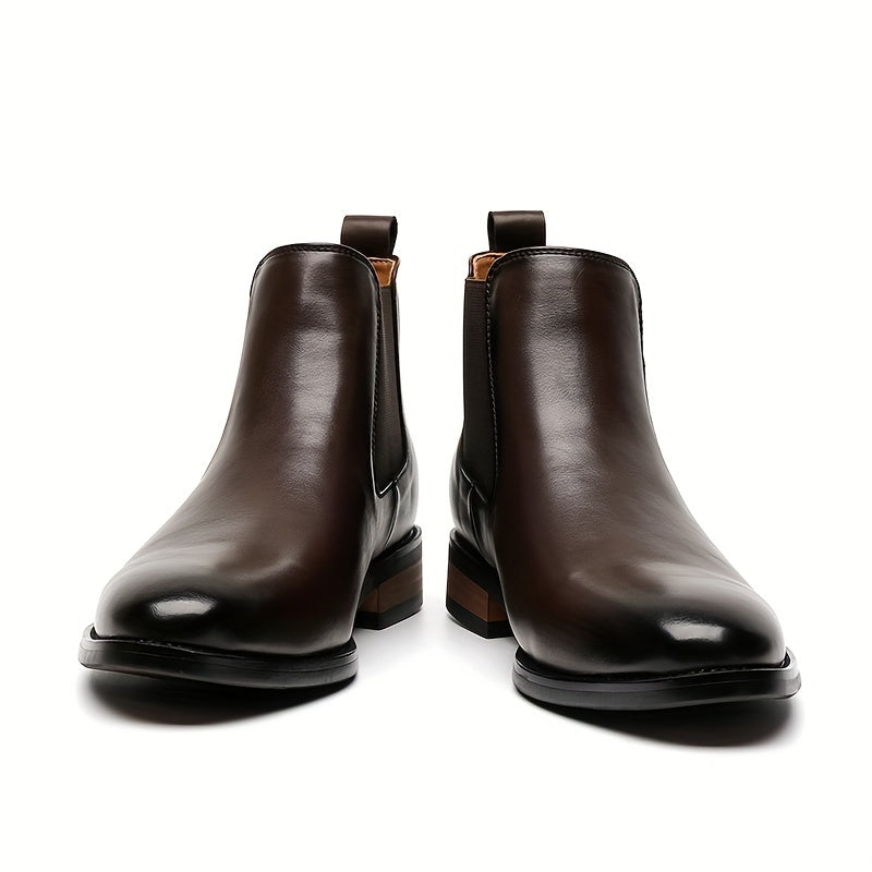 Pointed-Toe Chelsea Boots