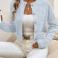 Textured Button-Front Cardigan
