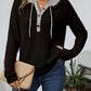 Relaxed Waffle-Knit Hooded Top