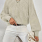 Relaxed Cable-Knit Sweater