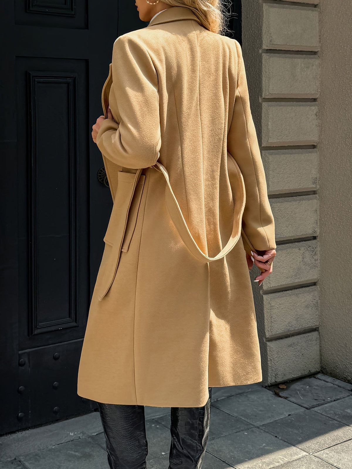Tailored Belted Long Coat