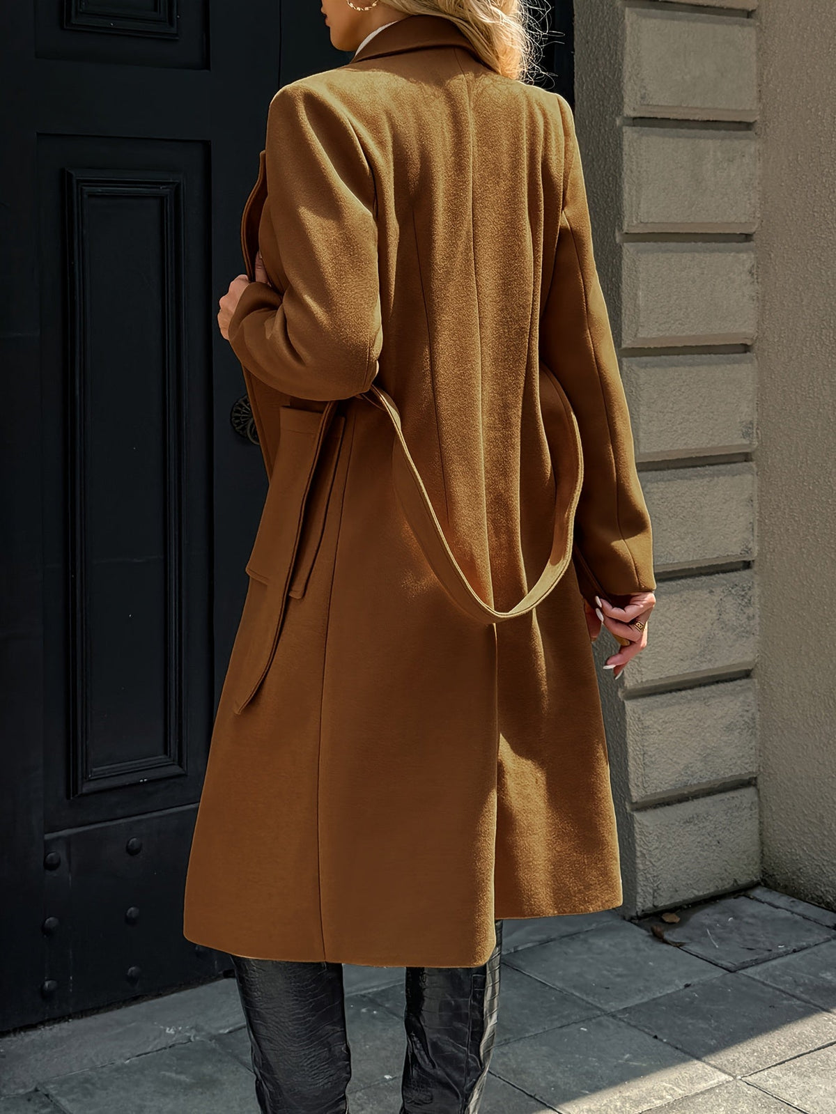 Tailored Belted Long Coat