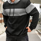 Textured Color-Block Hoodie