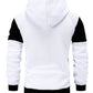 Color Block Zip-Up Hooded Jacket