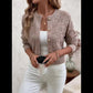 Textured Button-Front Cardigan
