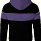 Textured Color-Block Hoodie