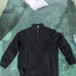 Stand Collar Button Henley Sweater