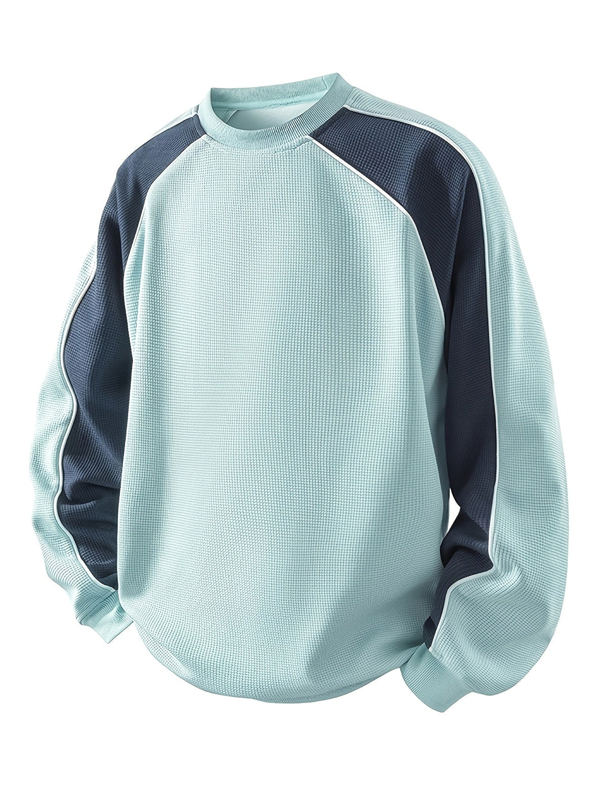 Color-Block Round Neck Sweatshirt