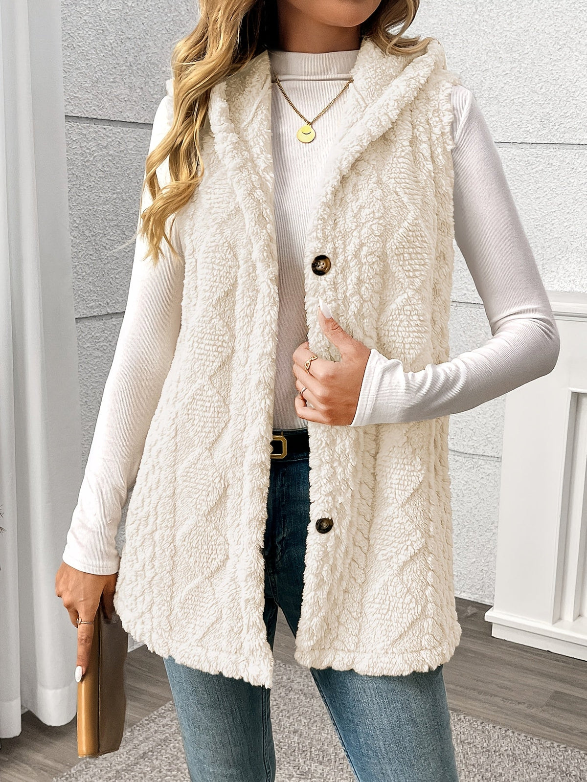 Hooded Sleeveless Vest